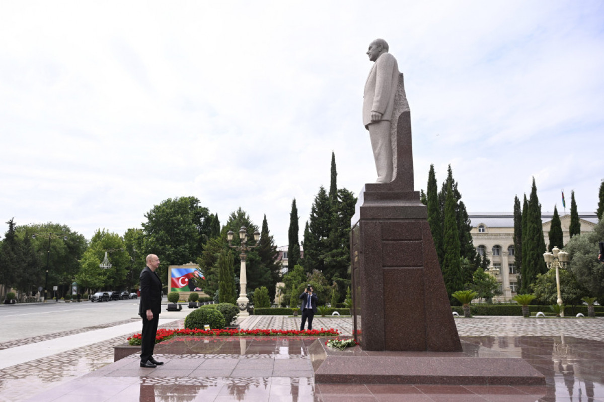Prezident İlham Əliyev Yevlaxa səfər edib - YENİLƏNİB - FOTOLAR