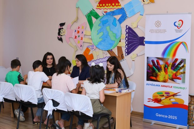 Kimsəsiz uşaqlar sənətlə danışır
