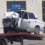 Goranboyda mikroavtobus minik maşını ilə toqquşub