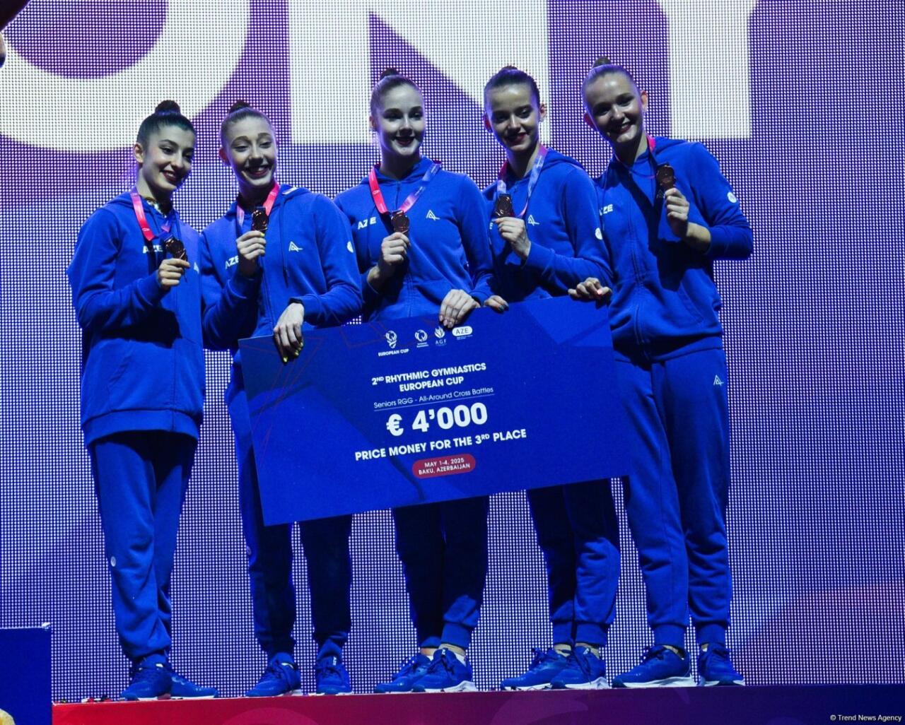 Komandamız Avropa Kubokunda bürünc medal qazandı - FOTOLAR