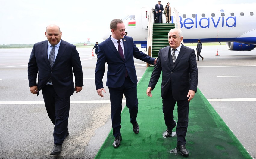 Belarusun Baş naziri Ağdama gəlib - YENİLƏNİB