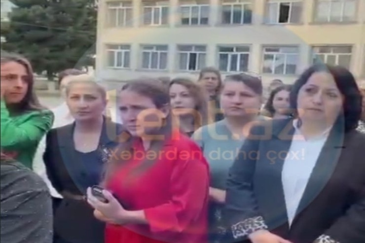 Zaqatalada valideyn və müəllimlər ayağa qalxdı – Məktəbin bağlanmasına ETİRAZ