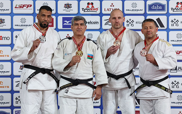 Azərbaycanın daha 3 veteran cüdoçusu Avropa çempionu oldu