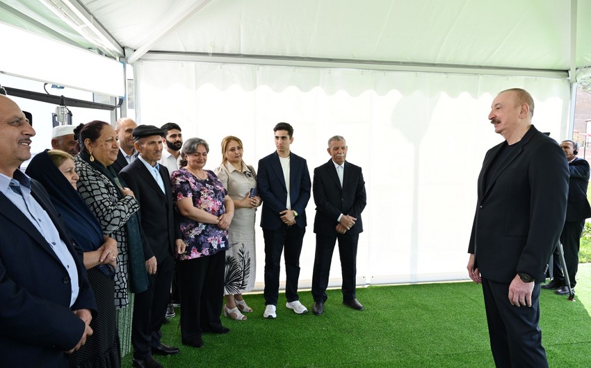 Prezident: "Bərpa edilmiş şəhər və kəndlərimizin sayı 15-ə çatıb"