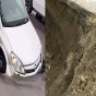 Bakıda bu yol 20 gündə ikinci dəfə çökdü - VİDEO