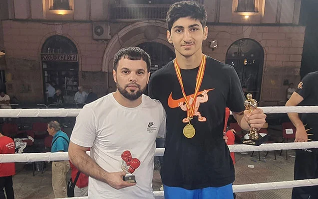 Boksçumuz Şimali Makedoniyada qızıl medal qazandı - FOTO
