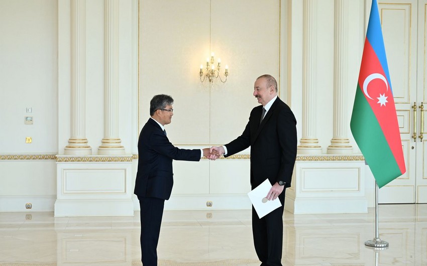 Yeni səfir etimadnaməsini Prezidentə təqdim etdi - FOTOLAR