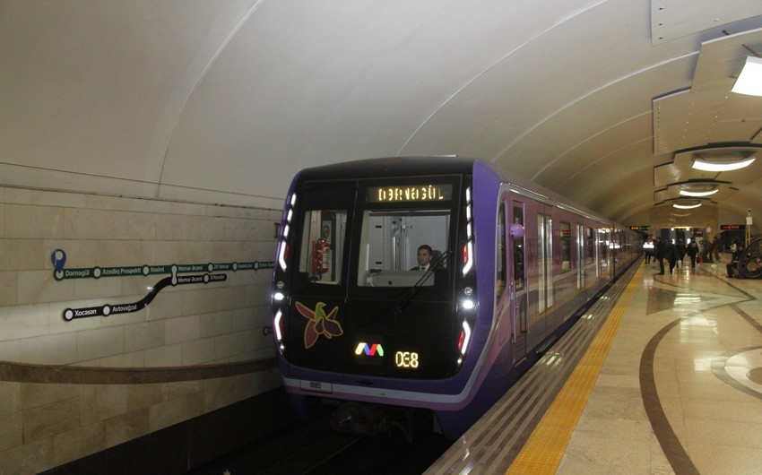 Bakı metrosundan istifadə edən sərnişinlərin sayı 1 % azalıb