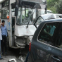 Avtobusla toqquşma:Şəxsin vəziyyəti məlum olub - YENİLƏNİB