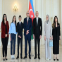 Prezident Fələstinin yeni səfiri və ailəsi ilə görüşdü - FOTOLAR
