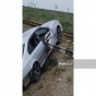 Avtomobil dəmiryol keçidinə çırpılıb: Xəsarət alanlar var
