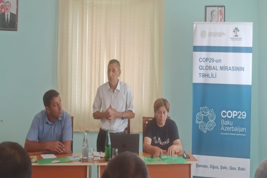 Quşçu kəndində “COP-29-un Qlobal Mirasının Təhlili” layihəsi çərçivəsində tədbir keçirilib - FOTOLAR