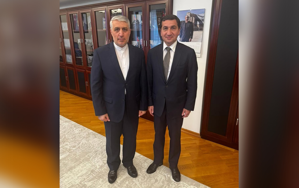 Hikmət Hacıyev İran səfiri ilə görüşdü - FOTO