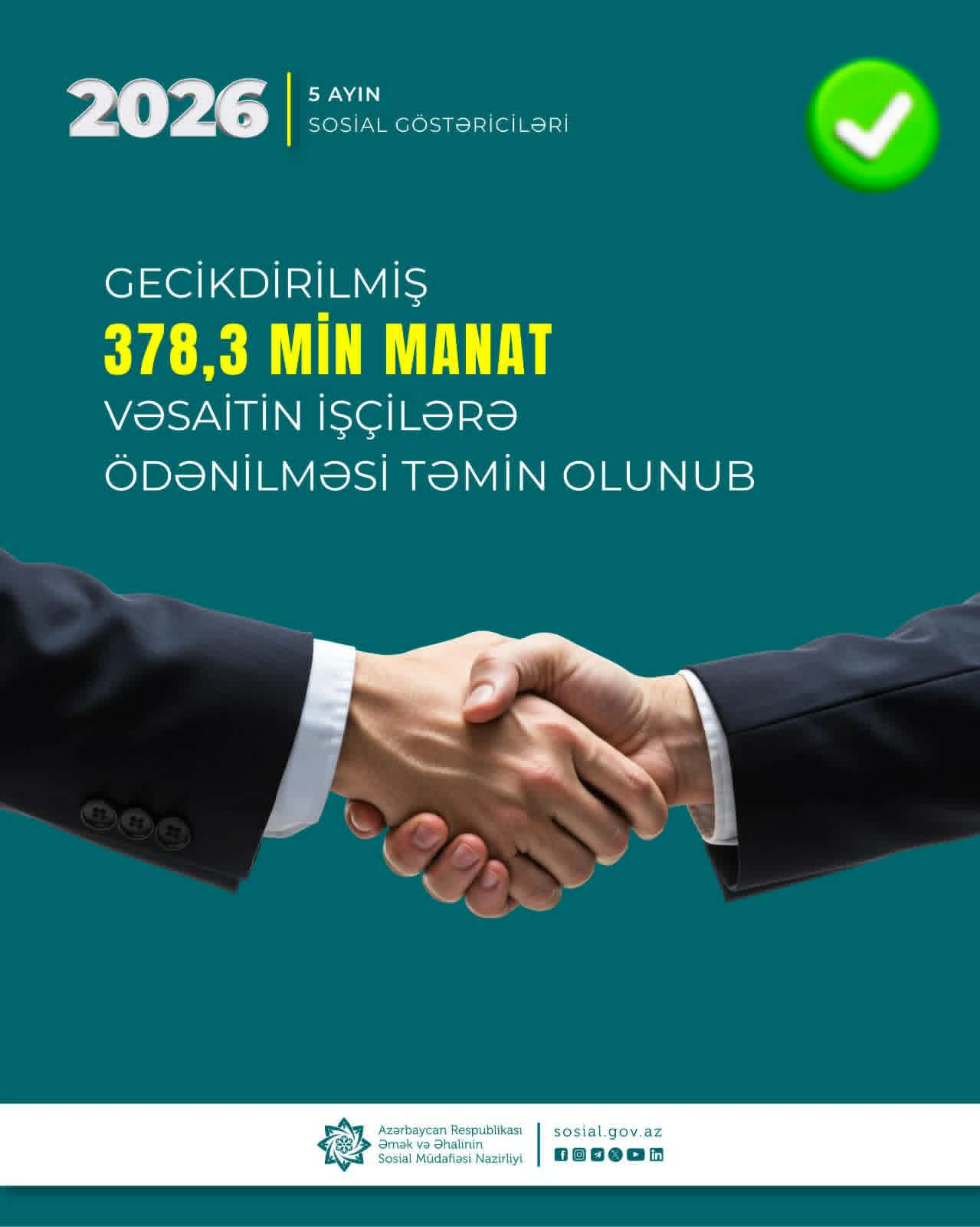 İşçilərin 378 min manatı GECİKDİRİLİB