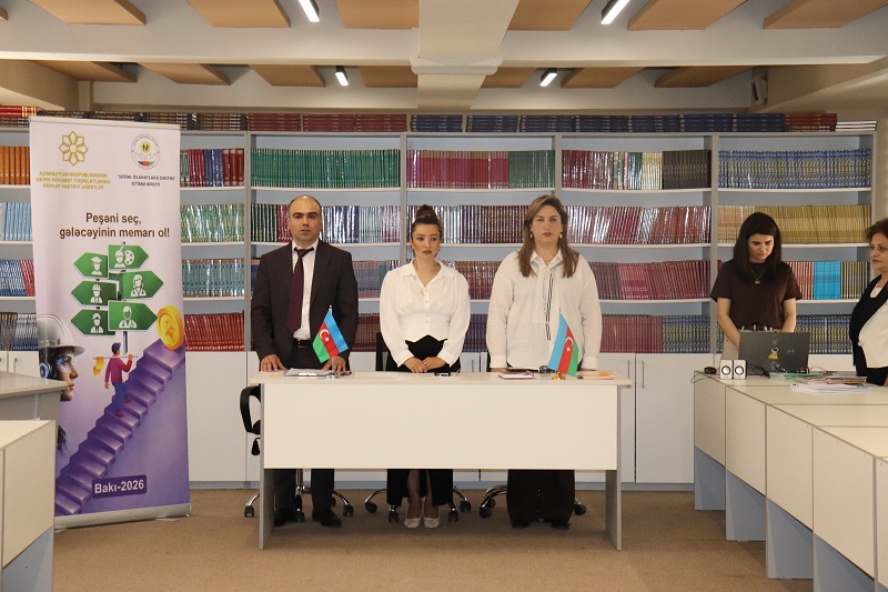Yeniyetmələrin peşə seçiminə dəstək verən maarifləndirici görüş keçirilib - FOTOLAR