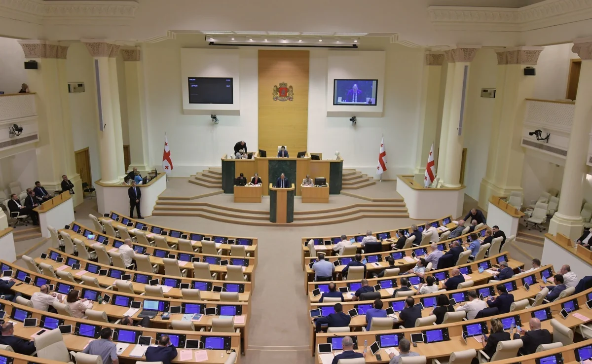 Gürcüstan parlamentinin sonuncu iclasında deputatlar dalaşıb