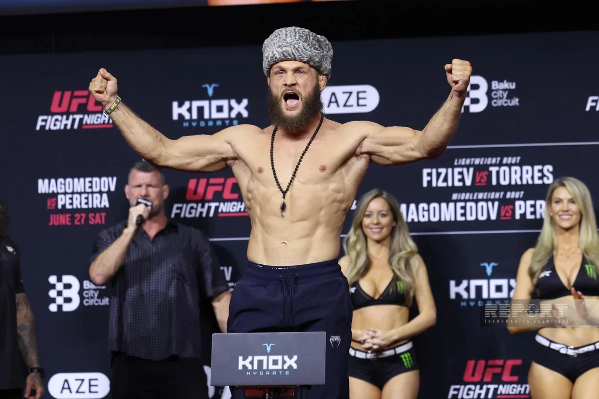 Rafael Fiziyev Bakıdakı UFC turnirinin əsas döyüşündə qələbə qazanıb