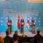 Azərbaycan, Türkiyə və Gürcüstan XİN rəhbərləri TRIPP-in icrasını müzakirə edib