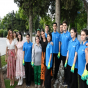 Leyla Əliyeva və Arzu Əliyeva mövsümi güllərin əkilməsi aksiyasında - FOTOLAR