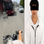 Təhlükəli motosiklet sürücüsünu polis saxladı