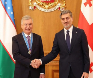 Şavkat Mirziyoyev Gürcüstanın "Qızıl yun" ordeninə layiq görülüb
