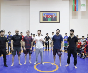 Naxçıvanda UFC döyüşçüsü Fərman Həsənovun ustad dərsi keçirilib - FOTOLAR