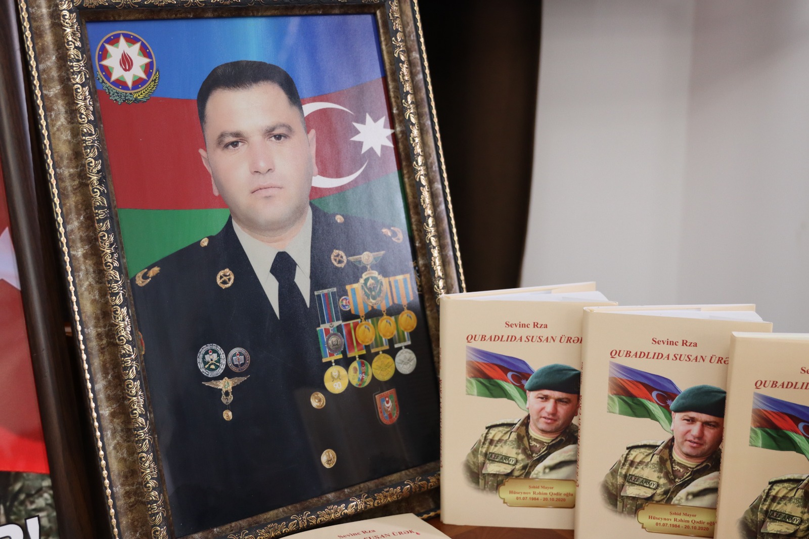 Şəhid mayor Rəhim Hüseynovun xatirəsi yad edilib - FOTOLAR