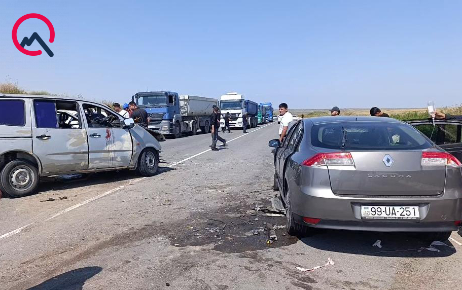 Ağdamda qəza oldu: 6 yaralı var