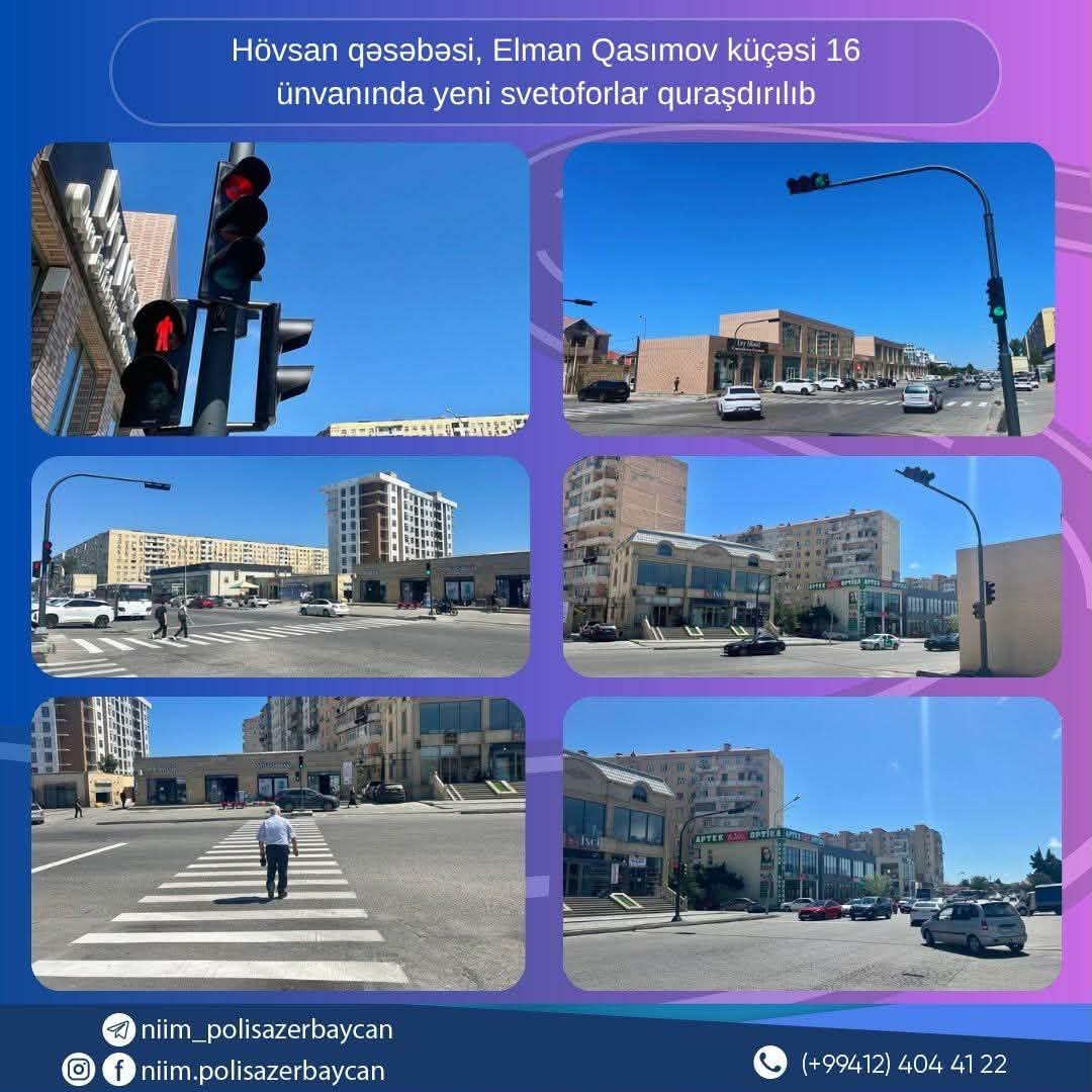 Bu küçədə yeni işıqforlar quraşdırıldı
