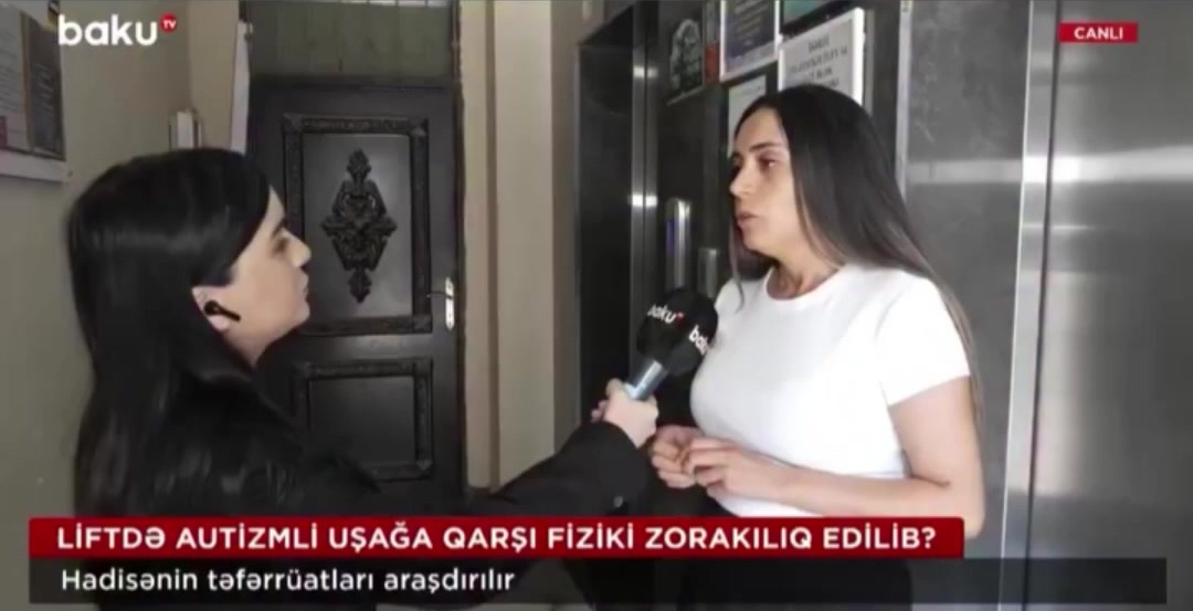 Liftdə döyülən uşağın anası: "Saatlarla danışa bilmədi" - VİDEO