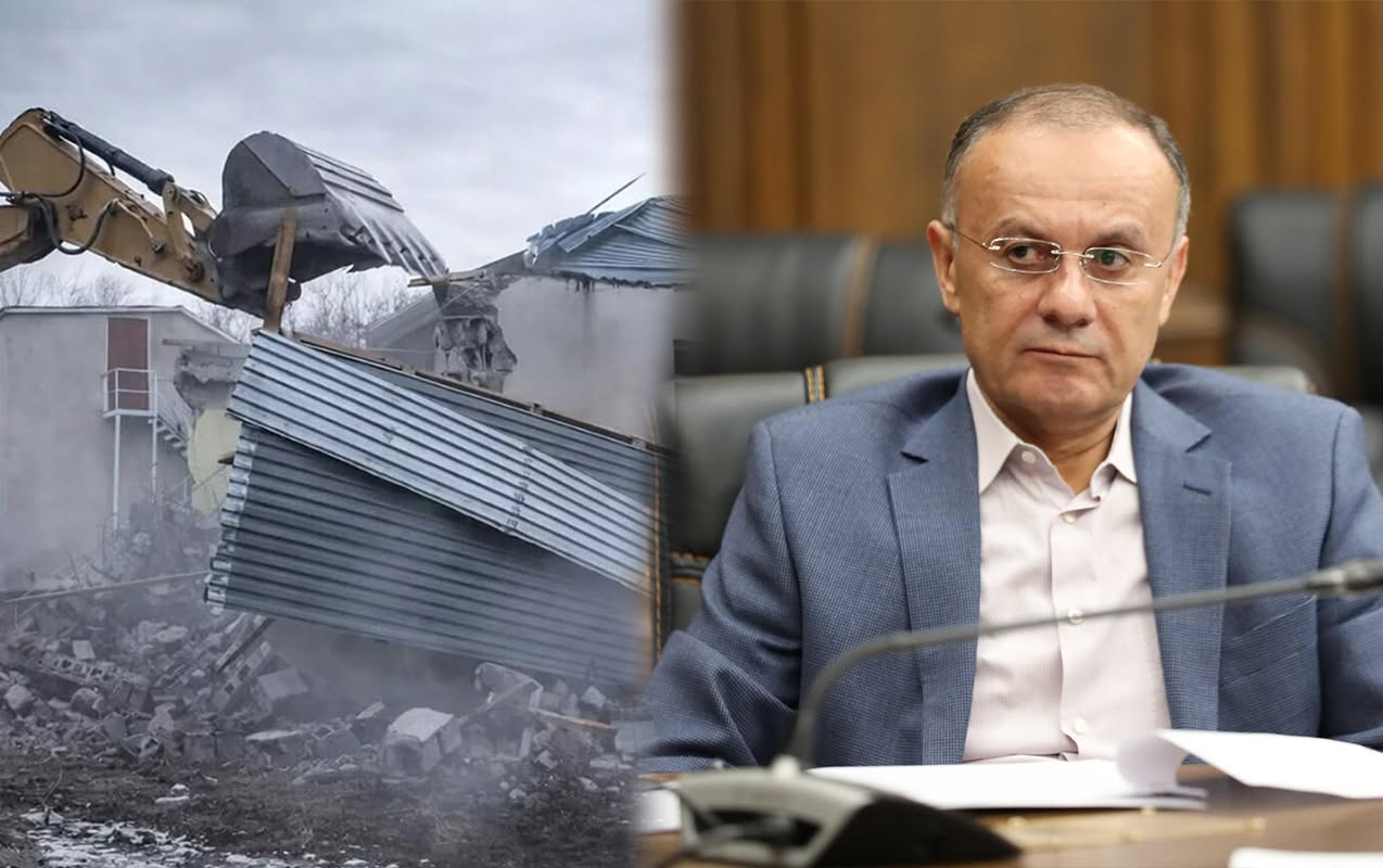 Seyran Ohanyan və digərlərinin Göyçə sahilindəki əmlakları söküldü
