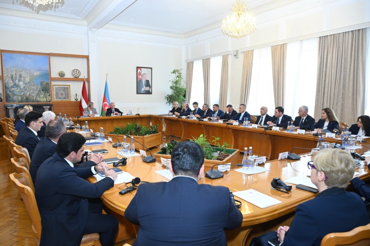 Latviya Konstitusiya Məhkəməsinin sədri Azərbaycana gəlib - FOTOLAR