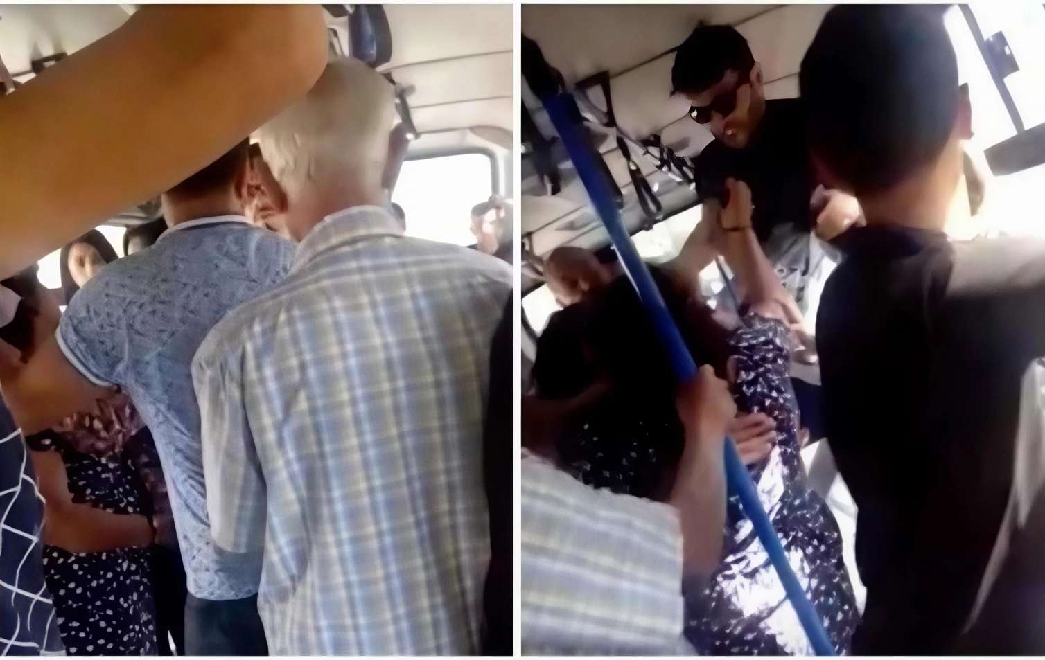 “BakuBus”da dava düşdü: Biri "yandır" dedi, o biri "söndür" - VİDEO